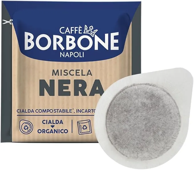 Caffè Borbone Cápsulas Compostables, Mezcla de Café Negra - 150 Cápsulas - Compatibles con el Sistema ESE Cápsulas de Papel de 44 mm