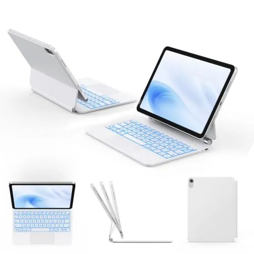 Earto Magic-Style Teclado para iPad (A16) 11ª Gen 2025/iPad 10ª Gen 2022