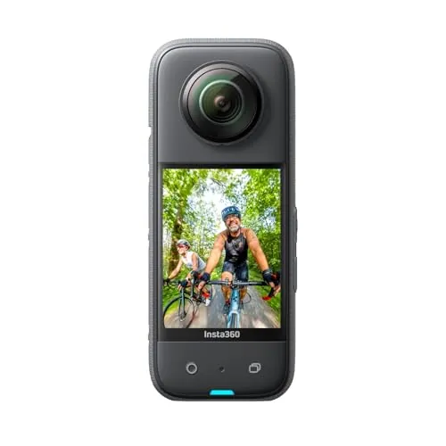 Insta360 X3 - Action CAM 360 Impermeable con sensores 1/2" de 48 MP, vídeo Active HDR 360 de 5.7K, Foto 360 de 72 MP, Objetivo único 4K, estabilización