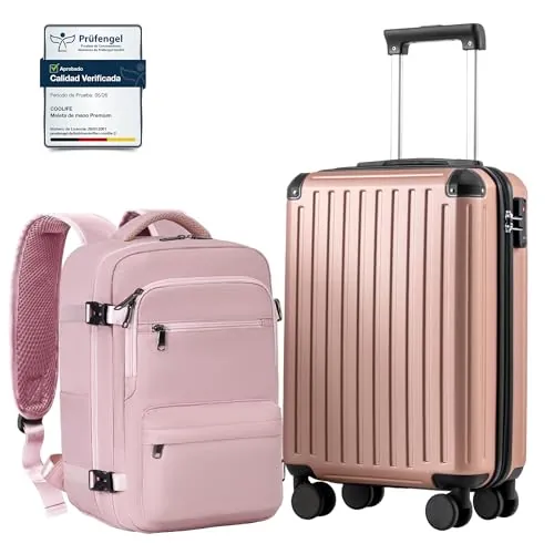 COOLIFE Ryanair Maleta Cabina 55x35x20 y EasyJet Equipaje de Mano 40x30x20