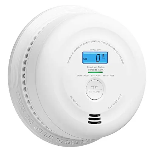 X-Sense Detector de Humo y Monóxido de Carbono con Batería de 10 Años, Cumple con Las Normas EN 14604 y EN 50291, Verificación Automática, SC08