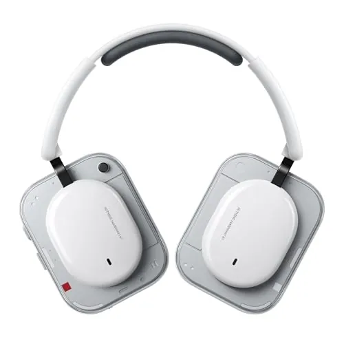 Nothing Headphone (a) Auriculares de Diadema Inalámbricos con Cancelación Activa de Ruido, hasta 135h de Batería, Hi-Res, Audio Espacial, Controles Táctiles– Blanco