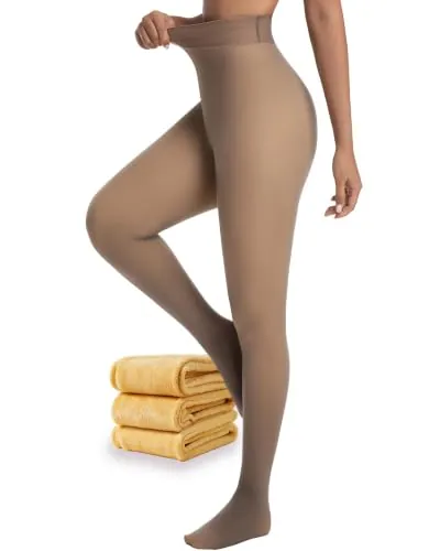 HOWIN Medias Termicas Mujer Invierno Pantis Polares Gruesas Efecto Piel