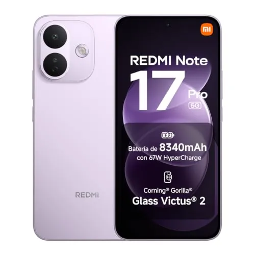 REDMI Note 17 Pro 5G, Smartphone 12+256GB, Morado, batería de 8340mAh