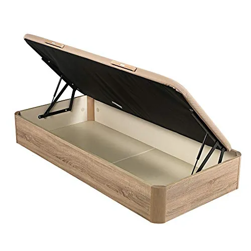 PIKOLIN Canapé Apertura Lateral Juvenil con Alta Capacidad de Almacenamiento | 105x190 | Natural | Montaje y Retirada Usado Incluido | Fácil Apertura | Apto Todos Tipos de Colchones | NATURBOX Juv
