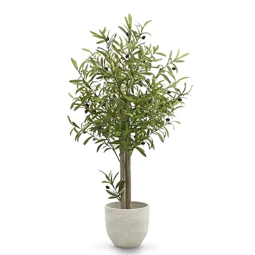 Maia Shop Olivo Artificial 105 cm - Arbol Mediterraneo Realista de Interior