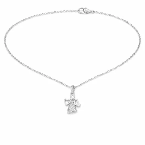 JIRVEX Collar Ángel de la Guarda Regalos Comunión Niña Regalo Comunión Niña como Amuleto de la Suerte Bautizo Cumpleaños Navidad