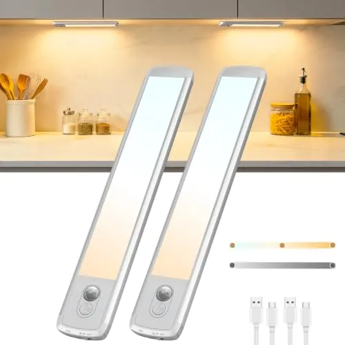 TANSOOL+ Luz LED Armario con Sensor de Movimiento