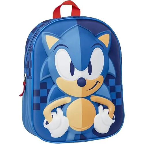 CERDÁ LIFE'S LITTLE MOMENTS 3D, Mochila Infantil de Sonic Unisex niños, Azul, S