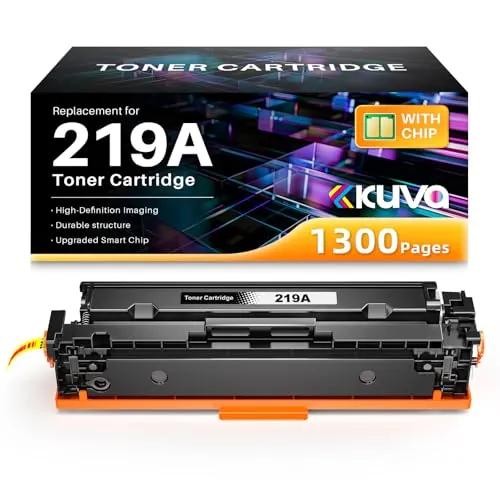 Kuva 219A MFP 3302FDWG Tóner con chip Compatible con HP 219A 219X Negro | Compatible para Color LaserJet Pro MFP 3302FDWG 3302SDWG 3302FDNG 3202DN 3202DW 3302FDW 3302SDW 3302FDN W2190X (1 negro)