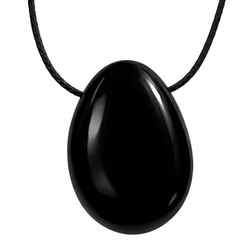 leruiyezs Colgante En Forma De Gota De Turmalina Negra Colgante De Piedra Natural De Gota Turmalina Negra Con Cordón Ajustable Piedra Perforada Unisex Para Uso Diario Y Combinaciones Sencillas