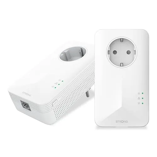 Strong AV1000 Powerline con Enchufe, HomePlug AV2, Puertos Gigabit LAN