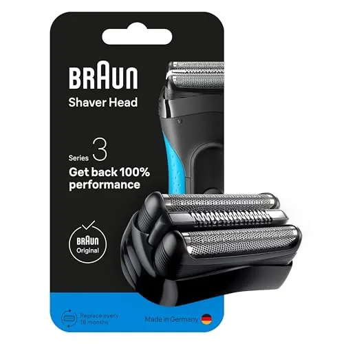 Braun Series 3 Recambio para Afeitadora Eléctrica Hombre, 21B, Negro