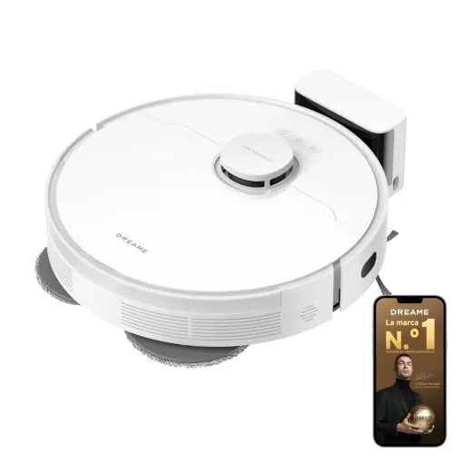DREAME L10s Pro Gen 3 Robot Aspirador y Friegasuelos Inteligente, Succión Vormax de 13.000 Pa, Sistema de Fregado DuoScrub, Mopa con Elevación Automática de 7 mm, Alcanza lo Inalcanzable, 5.200 mAh