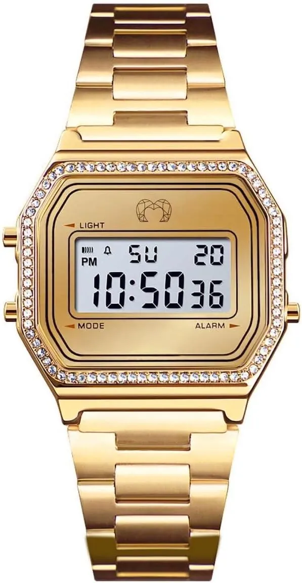 Reloj analógico de Mujer clásico de Estilo Vintage, bordeado con circonitas Brillantes, Resistente al Agua 3ATM, Acabado Sofisticado y Elegante. Maquinaria de Cuarzo