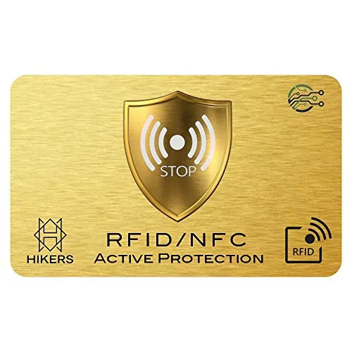 Tarjeta ANTI RFID / NFC Protector de tarjetas de crédito sin contacto, 1 es suficiente, di adiós a las fundias, la billetera queda completamente protegida, tarjeta de debito, protección pasaporte
