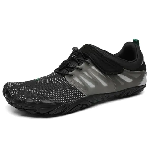 SAGUARO Zapatillas Barefoot Hombre Mujer Zapatillas Minimalistas Zapatos Barefoot Calzado Minimalistas Zapatillas de Trail Running Barefoot Shoes para Zero Drop Suela Negro Espeluznante,Gr.43