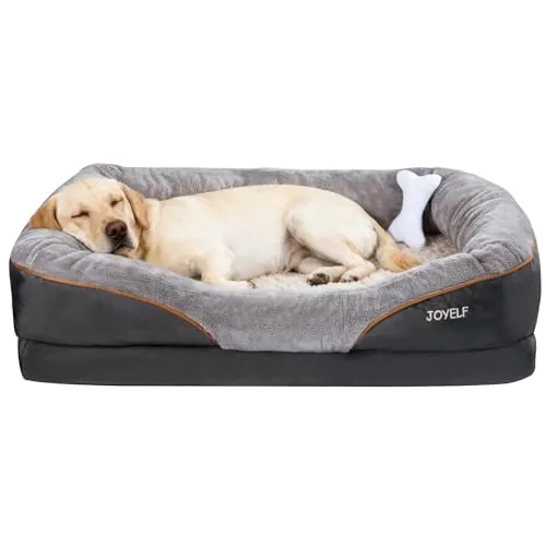 JOYELF Cama ortopédica para Perros, XX-Large, Cama de Espuma viscoelástica para Perros Grandes, Lavable, Transpirable, Antideslizante