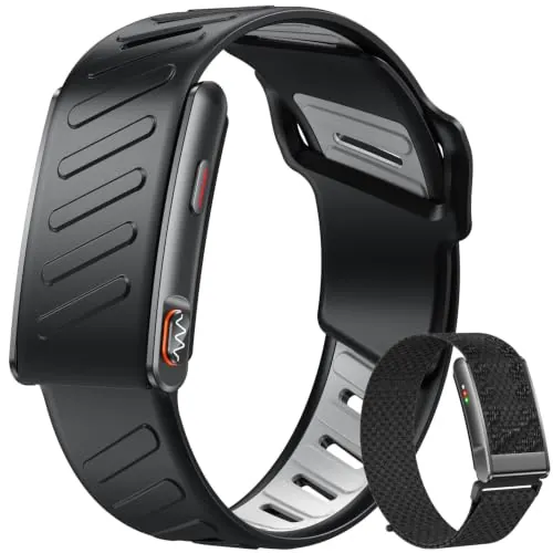 ECG HRV Pulsera Inteligente Mujer Hombre - Sin Pantalla Smartwatch Monitor Saludable 3ATM Impermeable Frecuencia Cardíaca SpO2 Sangre Presión Arterial Monitor Sueño 180+Modos Deportivos Android iOS