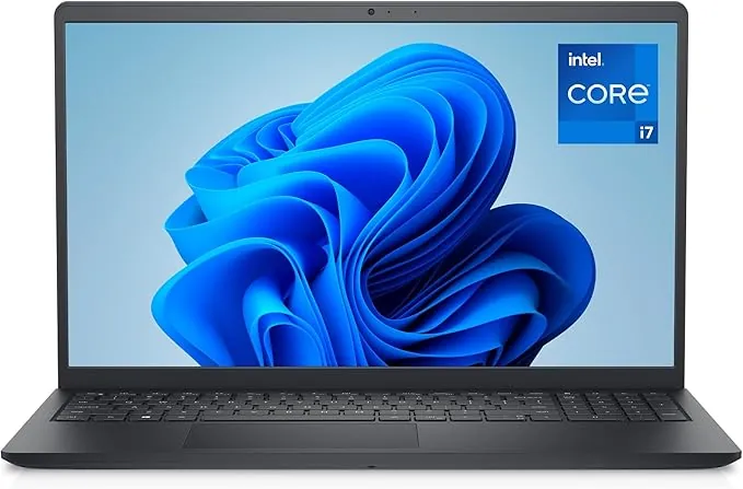 DELL 15 Ordenador Portátil DC15250, 15,6" FHD 120Hz Antirreflejos, Intel Core i7-1355U, 16GB RAM, 512GB SSD, Intel UHD, Windows 11 Home, Teclado QWERTY Español, Negro (Adaptador Vendido por separad