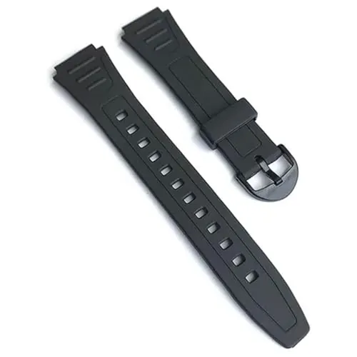 Correa de reloj Compatible con Casio W-800H Goma Resina 18mm Ref 738EA2-10268612