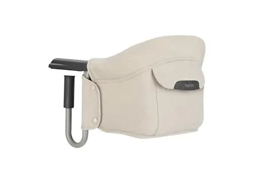 Inglesina Fast, Asiento de Mesa Plegable, Beige (Desert Beige), Fácil de Transportar, Lavable, Instalación Segura, Hasta 15 kg, 35 x 27 42 cm