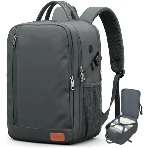 Mochila 40x30x20 para Ryanair Mochila Viaje Cabina Avion Maleta Cabina | Equipaje de Mano Bolsa Viaje Cabin Bag Portatil con Bolsillos Laterales para Vueling Wizz Air Eurowings Mujer Hombre