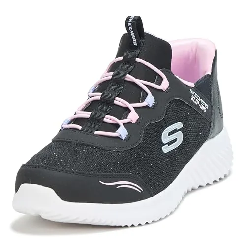 Skechers Bounder Simple Cute, Zapatillas de Deporte Niñas, Negro, 30 EU