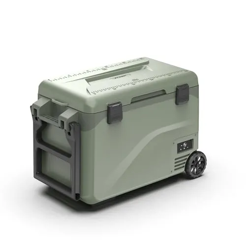 zcamp GD40W 43L Nevera Portátil Eléctrica Refrigerador de Coche 12V 24V mini frigorífico CA 220v para Hogar, Con Ruedas, Nevera Camper, Viajes, Automóvil, 20ºC a 20ºC