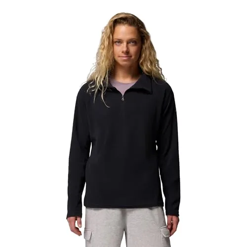 Columbia Mujer Forro polar con media cremallera, Black, XL