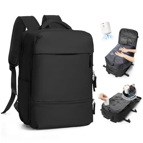 SZLX Mochila De Vacío Equipaje De Mano Mujeres, Mochila Airbag Con Sistema De Vacío Para Viajes, Ryanair Mochila De Viaje Tamaño Cabina Con Bomba Impermeable Maleta De Vacío Para Hombres