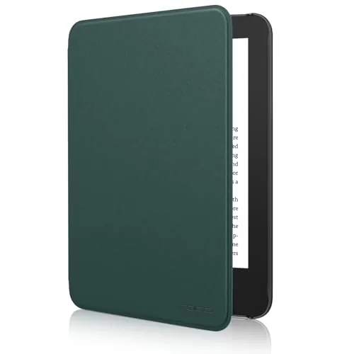 MoKo Funda para 6" Amazon Kindle Basic 11ª Gen 2024/2022, Verde Noche