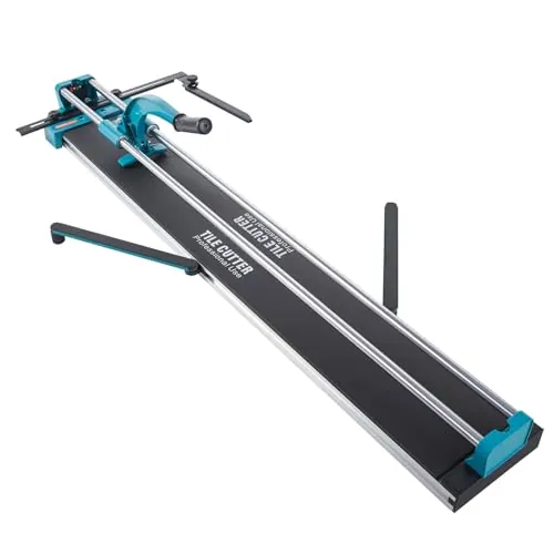 BestEquip Cortador de Azulejos Manual 1200mm, Cortador de Cerámica Profesional con Guía Láser Ajustable de Alta Precisión, Máquina de Corte de Azulejos para Cortar Materiales de Piedra