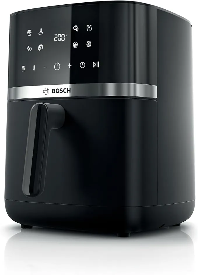 Bosch - Freidora de aire Serie 4 XL, capacidad de 6,1 L, 7 programas, Cocinado más rápido, Negro, MAF462B0, Air Fryer
