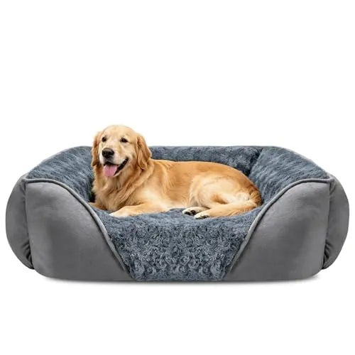 JOEJOY Cama Perro Grande, Cama para Perros Lavable, 89x63x23cm