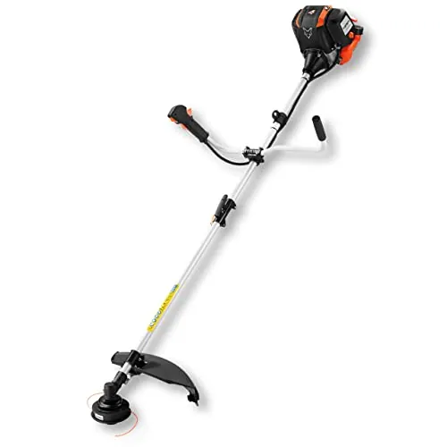 Desbrozadora Gasolina Fuxtec FX-4MS142-42,5cc, Multiherramienta 2 en 1 y Motor de 4 Tiempos - Cómodo Cortasetos, Correa, Cuchilla de 3 Dientes y Carrete de Doble Hilo incluidos