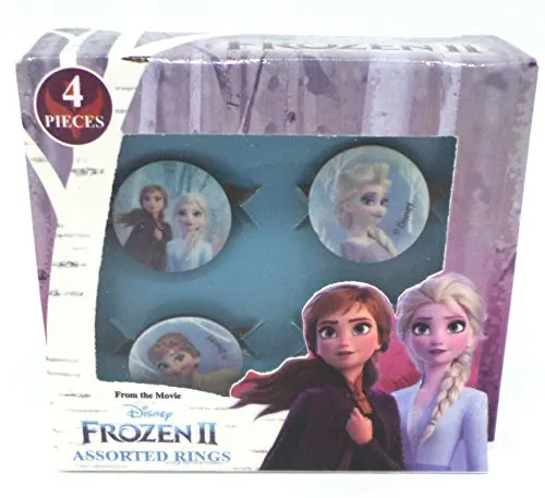 TDL Disney Frozen - 4 Anillos - Licenciado Oficialmente - 4 Anillo Box Set