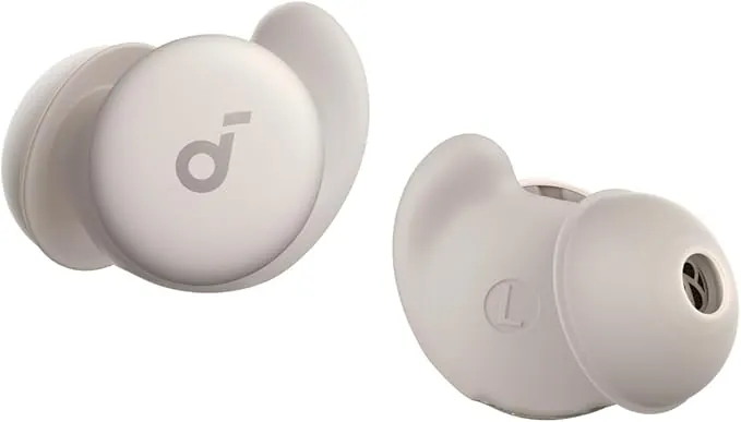 Soundcore Sleep A20 de Anker, Auriculares para Dormir con Bloqueo de Ruido, Diseño Pequeño para Personas Que Duermen de Lado, 80 Horas de Autonomía, Bluetooth 5.3, Monitor del Sueño, Alarma Personal