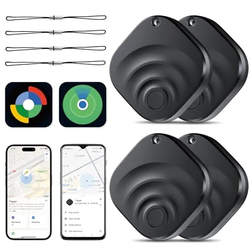 2026 Tracker Etiquetas Localizador de artículos para Android y iOS Bluetooth Tracker Etiquetas Inteligentes Compatibles con Apple Find My (iOS) y Google Find Hub (Android)