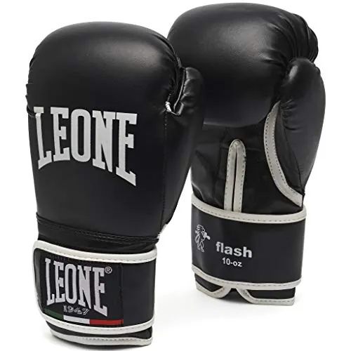 LEONE 1947 Guantes de Boxeo Flash negro/16 oz, GN083