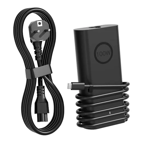 PowerPortnerLink 100W USB C Cargador Compatible con DELL Precision 5770 5760 5680 3580 Latitude 9440 9510 9520 7640 5340 XPS 9440 9720 Inspiron 14 16 7430 7640 Pro Rugged 13 14 16 portátil