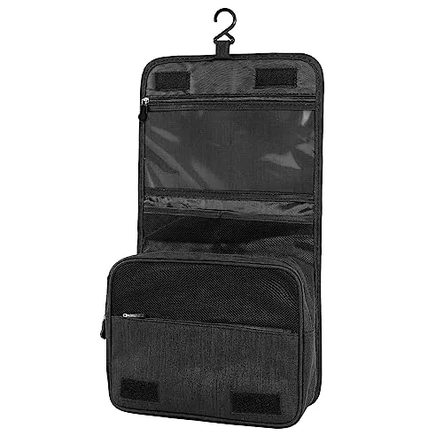 AiQInu Neceser Viaje,Impermeable de Gran Capacidad Neceser Maquillaje,Bolsa de Aseo con Gancho Colgante para Hombre y Mujer Accesorios de Viaje