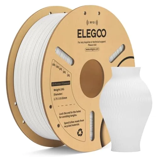 ELEGOO RFID Filamento PLA 1.75mm Blanco 1KG