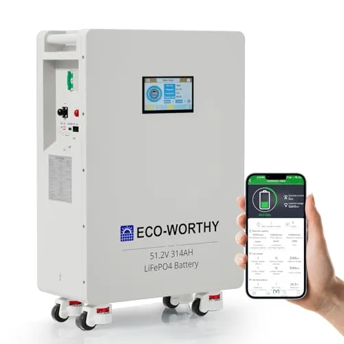 ECO-WORTHY Batería LiFePO4 48V 314Ah 16,1kWh PACE BMS RS485/CAN