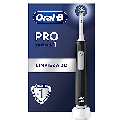 Oral-B Pro Series 1 Cepillo de Dientes Eléctrico, 1 Cabezal, Negro