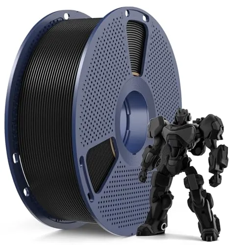 SUNLU PETG Filament 1.75 mm,Bobina de 1 kg, petg Negro