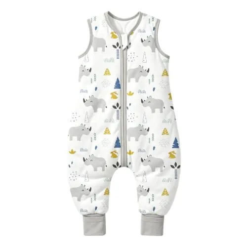 Mosebears Saco de Dormir para Bebé con Piernas 3-4 Años 2,5 TOG Algodón Transpirable Varias Tallas