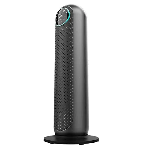 Cecotec Calefactor Baño Cerámico Ready Warm 10150 Smart Ceramic Pro. 2200 W, Termostato Regulable, Pantalla LED, Temporizador, Oscilación, Mando a Distancia, Cobertura 22m2