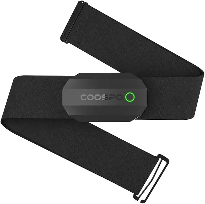 COOSPO H808S Frecuencia Cardíaca Bluetooth Banda Monitor Sensor de Frecuencia Cardíaca Deportivo Ant+ para CoospoRide, Wahoo, Adidas Run, Rouvy, Pulsoid