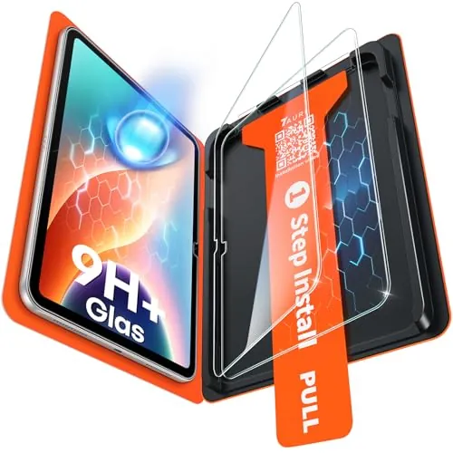 TAURI Protector Pantalla para iPad 11/iPad 10 [Instalación en 1 Paso]
